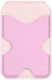 Dux Ducis Magnetische Kaarthouder - Wallet met Magneet Ring - Pasjeshouder voor vijf Pasjes - met Standaard - Roze