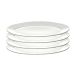 Serax Assiette ovale Silhouette M 15x24,5 cm lot de 4 Blanc