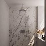 Brauer Brushed Edition Thermostatische Regendoucheset Inbouw - Hoofddouche 30 cm - Met Drukknoppen - Handdouche Staaf - Doucheslang - Geintegreerde Glijstang - Rvs