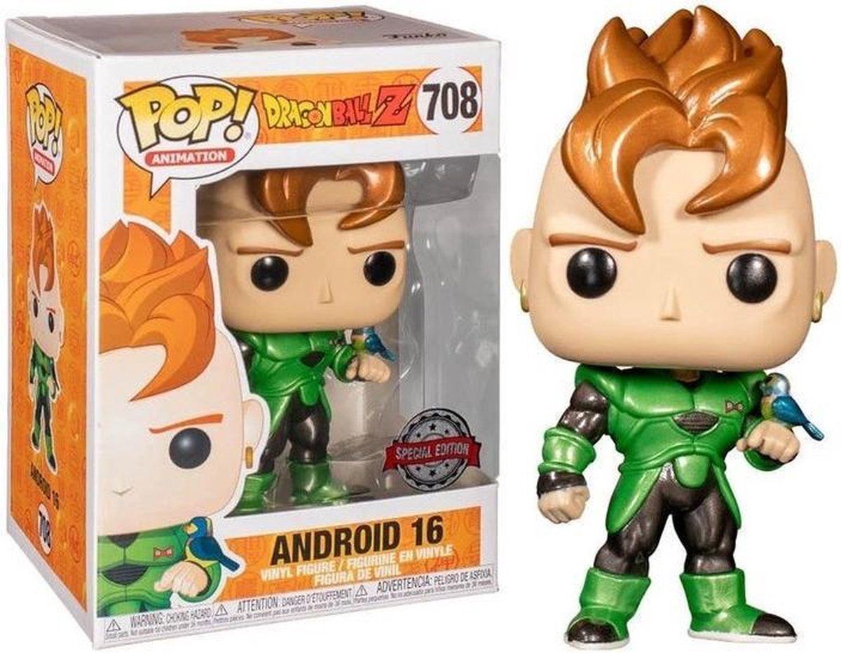Funko Pop Animation: DragonBall Z - Android 16 # 708 Special Edition
