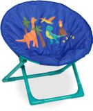 Merkloos Relaxdays Kindercampingstoel - opvouwbaar - zithoogte 20 cm - dino