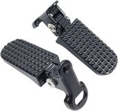 OEM Wan GmbH Fiets Achter Pedalen - Voetsteunen Fiets - Extra Zitcomfort - Inklapbaar Ontwerp - 11.2 cm Lengte - Zwart