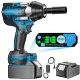 StarTech Borstelloze accu-slagmoersleutel en -schroevendraaier - 520 Nm - 4200 omwentelingen per minuut - 3800 slagen per minuut - 1,27 cm vierkant aandrijving - 1 accu (A)