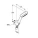 Kludi Logo badset met handdouche 1S met doucheslang 125cm en wandhouder chroom
