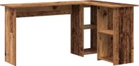 vidaXL Bureau - Oud Hout - 142 x 102 x 73 cm - Bewerkt Hout