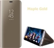 EveStar Clear View Stand Cover voor Samsung Galaxy S7 Edge - Goud