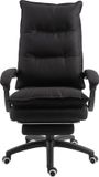 Vinsetto Bürostuhl mit Massagefunktion Polyester 70B x 62T x 120-130H cm Schwarz
