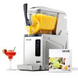 VEVOR Granieten machine 1 x 3 l 350 W enkele tank ijsdrankmachine voor koud sap, cocktails met zelfreinigende functie voor het bereiden van milkshakes, milkshakes, smoothies
