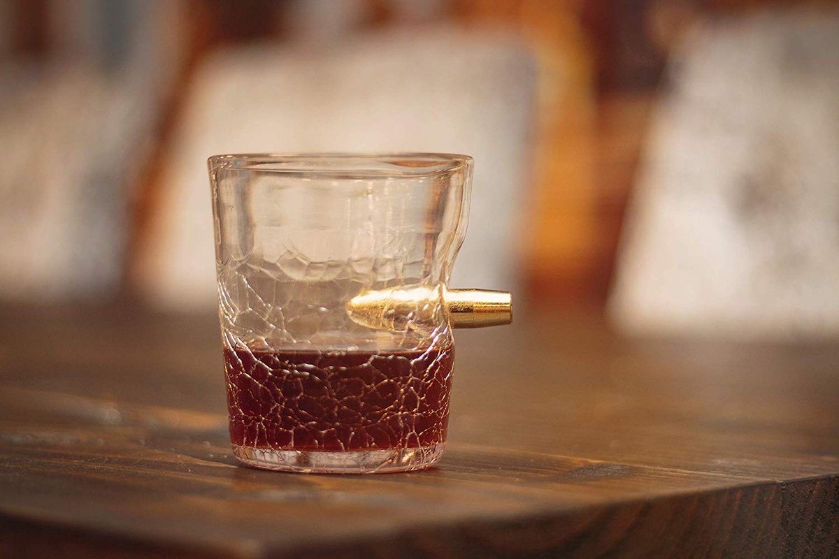 CKB Drinkglas borrelglas 300 ml - met insteekschot, drinkglas voor de proeverij van Scotch, Bourbon, Whiskey, Brandy