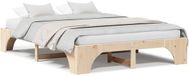 vidaXL Bedframe Naturel 150 x 200 cm Massief Grenenhout