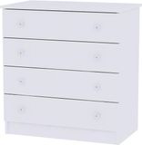 Lorelli Dressoir met 4 lades I commode I bijpassend bij Trend plus & May plus White