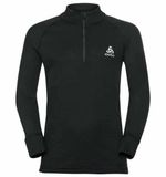 Odlo Active Warm Col 1/2 Zip Lange Mouwen Thermoshirt Kinderen - Zwart - Maat 128