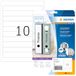 HERMA 5119 robuuste etiketten voor ringbanden A4 ondoorzichtig set van 32 (192 x 25,4 mm, 800 velles, papier, mat), 8.000 etiketten voor printer, wit