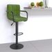Maison Exclusive - Tabouret de bar en velours vert clair