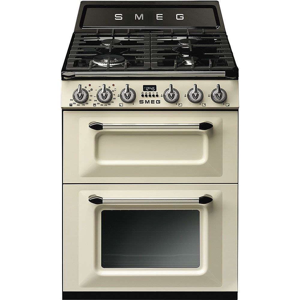 Smeg TR62P Vrijstaand fornuis Electrisch Gaskookplaat Crème A
