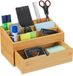 Relaxdays Bureau organizer - met lade - bamboe