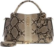 GUESS Yvonne Logo Girlfriend Satchel Natural grijs