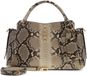 GUESS Yvonne Logo Girlfriend Satchel Natural grijs
