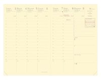 Quo Vadis 285015Q, agenda PREST langue italienne, 2024, format 10 x 15 cm, semaine, 13 mois, décembre à décembre, ivoire, papier de remplacement, couverture laminée en carton blanc