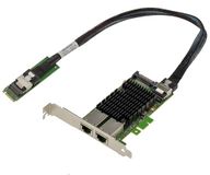 KALEA-INFORMATIQUE Netwerkcontrollerkaart M.2 RJ45 2 poorten 10G LAN 10 Gigabit Ethernet voor M2-poort type PCIe, M of B+M met Intel X550 chipset