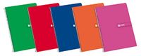 Enri Folio-notitieboekjes (A4), harde kaft, 80 rastervellen van 4x4, willekeurig assortiment, 1 stuk