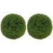 Lot de 2 boules de buis artificielles de 40 cm décoration pour intérieur ou extérieur vert foncé