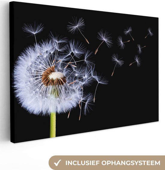 OneMillionCanvasses Canvas schilderij - Paardenbloem - 120x80 cm