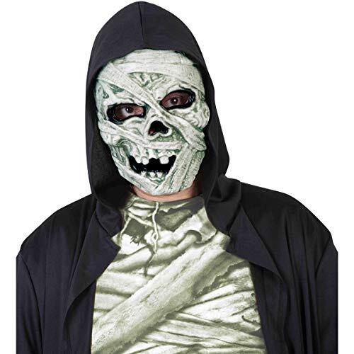 Haunted House Momia gezichtsmasker, meerkleurig, S5147