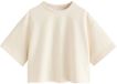 Next - Meisjes - Superzacht oversized T-shirt met rechte pasvorm - Crème