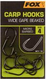Fox Rage Fox Carp Hooks Wide Gape 10st. Size 8