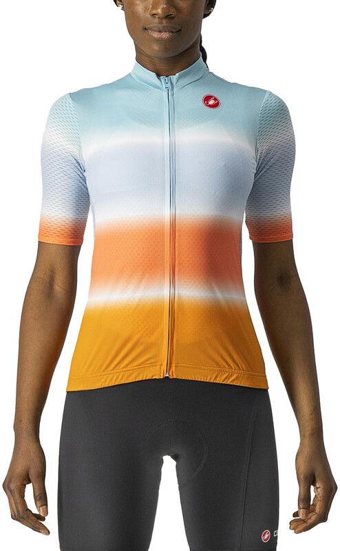 Castelli Dolce Jersey Dames - turquoise/oranje - 2022