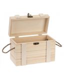 Glorex 6 2003 359 Storage Box Rectangular Wood with Lid and Handle