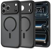 Spigen Ultra Hybrid MagFit Coque Arrière Givré Noir Convient aux Apple iPhone 18 Pro / 17 Pro