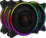 Noua Skiron 120mm Kit Black 3 Fan ARGB Controller ARGB