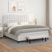 vidaXL Boxspring met matras kunstleer wit 180x200 cm