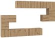 vidaXL Tv-meubelset - Artisan Eiken - Bewerkt hout