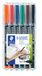 STAEDTLER Lumocolor 318 Permanente stiften – 6 kleuren, 0,6 mm