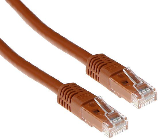 ACT IB4610 U/UTP CAT5e Patchkabel Bruin - 10 meter