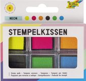 folia Stempelkussenset Neon, 6-kleuren assorti