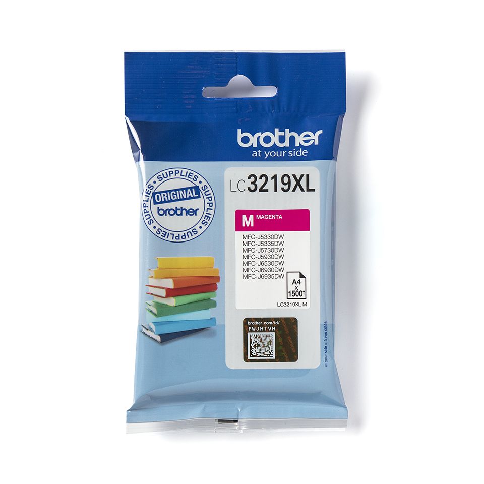 Brother LC-3219XLM Magenta Ink Cartridge - Original - 1500 Pages - Compatible with Brother MFC Printers