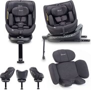 BabyGO autostoel Move 360 - Draaibare i-Size autostoel met isoFix - voor kinderen van 40-150cm - Zwart