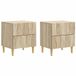 vidaXL Table de chevet Sonoma chêne 43 x 34,5 x 48 cm