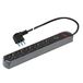 Poly Pool PP2536.2 5-weg stopcontact: 5 meervoudige stekker 10/16A + 2USB (A+C) stekker 10A zwart