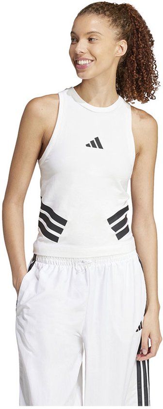 Adidas Future Icons 3 Stripes Mouwloos T-shirt Wit L Vrouw