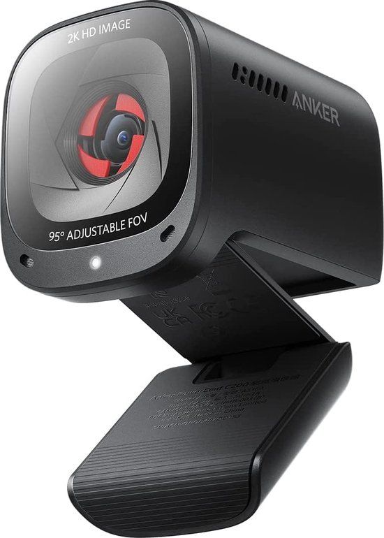 Anker A3369011 Webcam - 2048 x 1080 Pixels - USB - Zwart