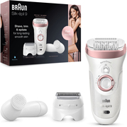 Braun Silk-épil 9 9-880 Epilator voor Vrouwen voor Langdurige Ontharing, Wit/Roségoud