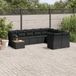 Maison Exclusive - Ensemble de meubles de jardin 10 pièces avec canapé et coussins, noir, en polyrotin