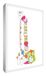 Little Helper Girice1216-12G Feel Good Art wandversiering van sterk canvas in moderne illustratieve stijl - de heer Giraffe en de heer Uil eten een ijs, 40 x 30 cm