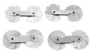 BeiJingLiangPinJiaZuoKeJiWenHuaFaZhanYouXianGongSi Jeu de jauges de rayon - 4 instruments de mesure en inox pour surfaces convexes et concaves