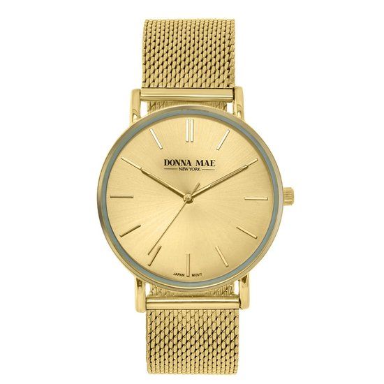 Lucardi Dames Donna Mae mesh horloge DM15288-736 - Horloge - Staal - Goud - 40 mm